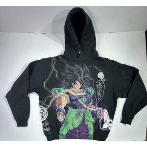 Dragon Ball Z Super Broly x Darc Sport Wolves Hoodie Black Medium Rare Anime‎